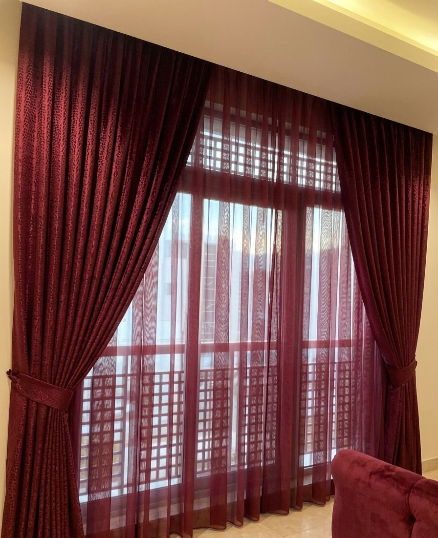 Light filtering sheer curtains