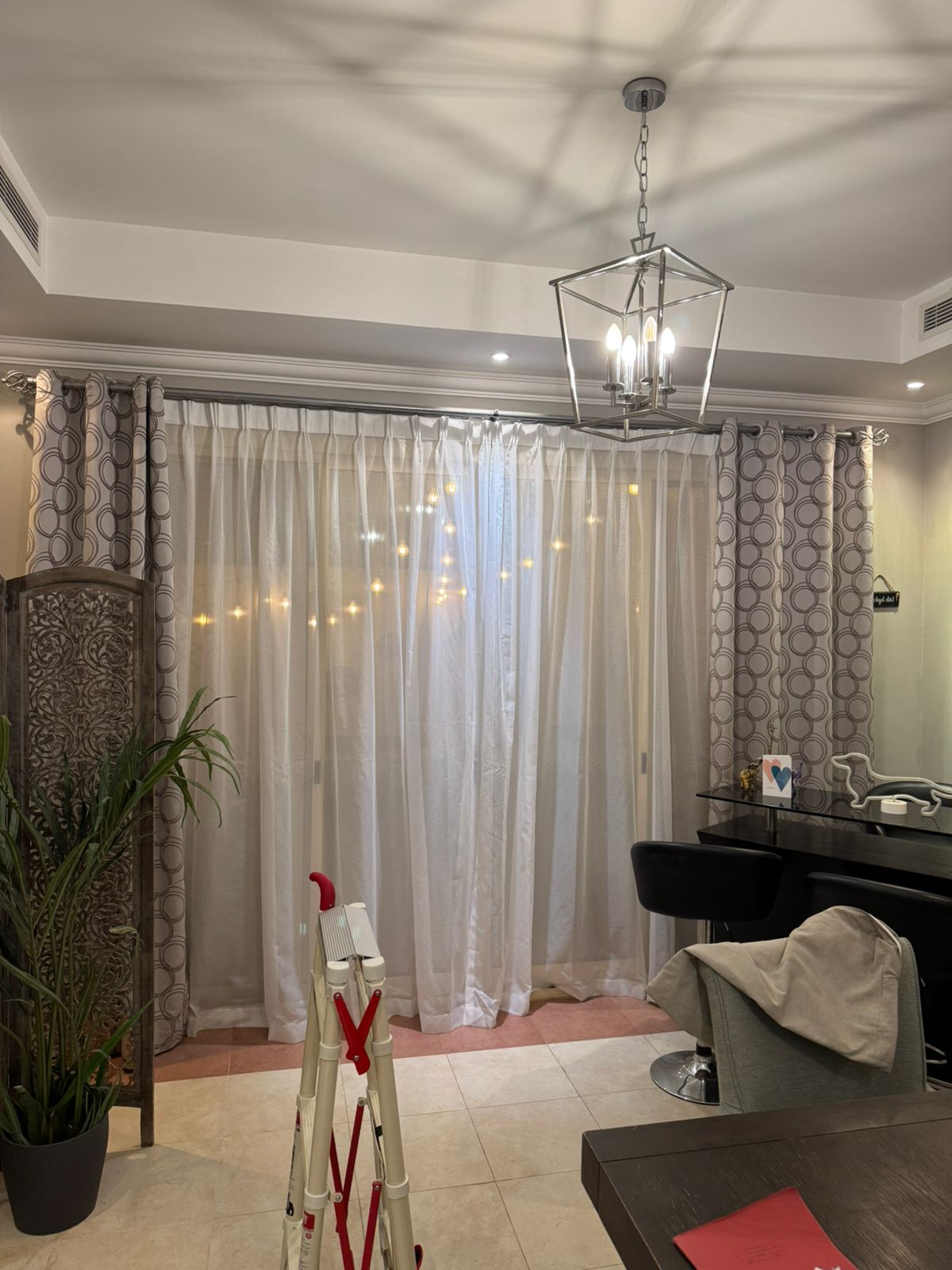 Ethereal sheer curtains